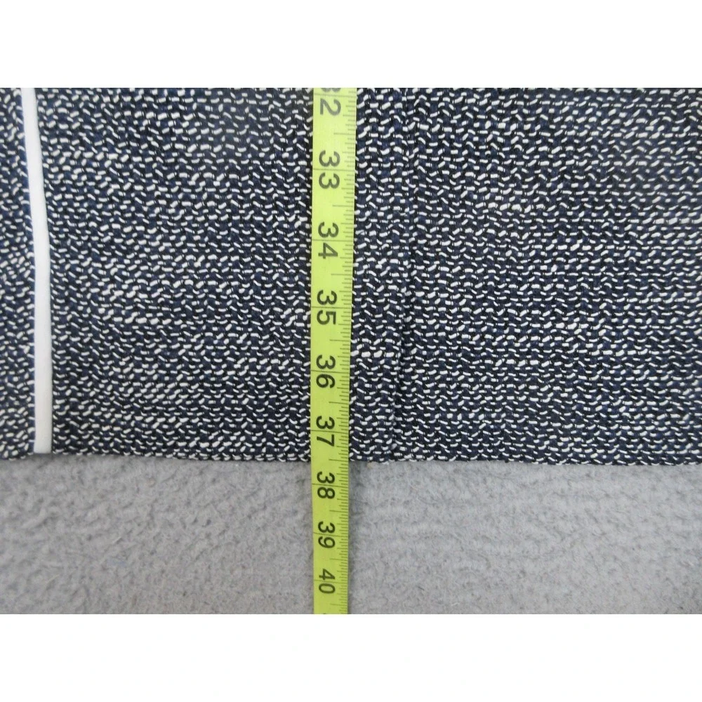 Lafayette 148 New York Dress Jacket Suit Set Womens 8/S Blue‎ Tweed Piped